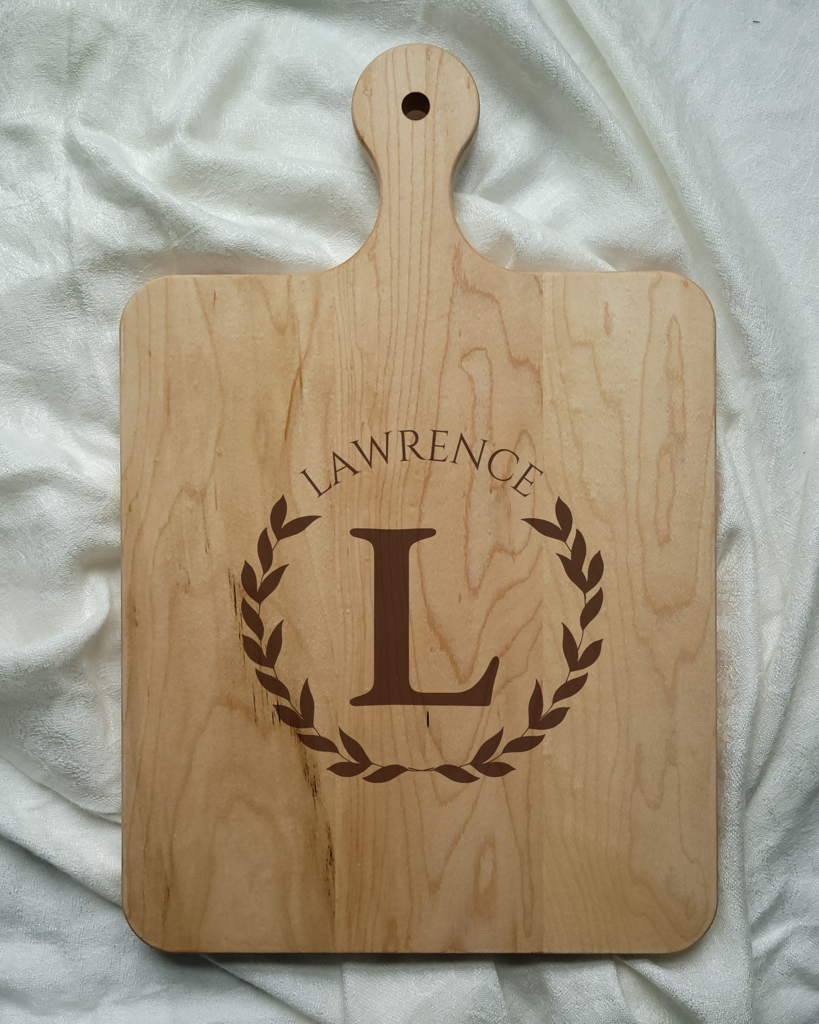 Personalized Cedar Wood Engraved & Monogrammed Cutting Board